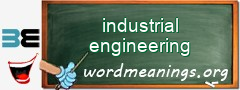 WordMeaning blackboard for industrial engineering